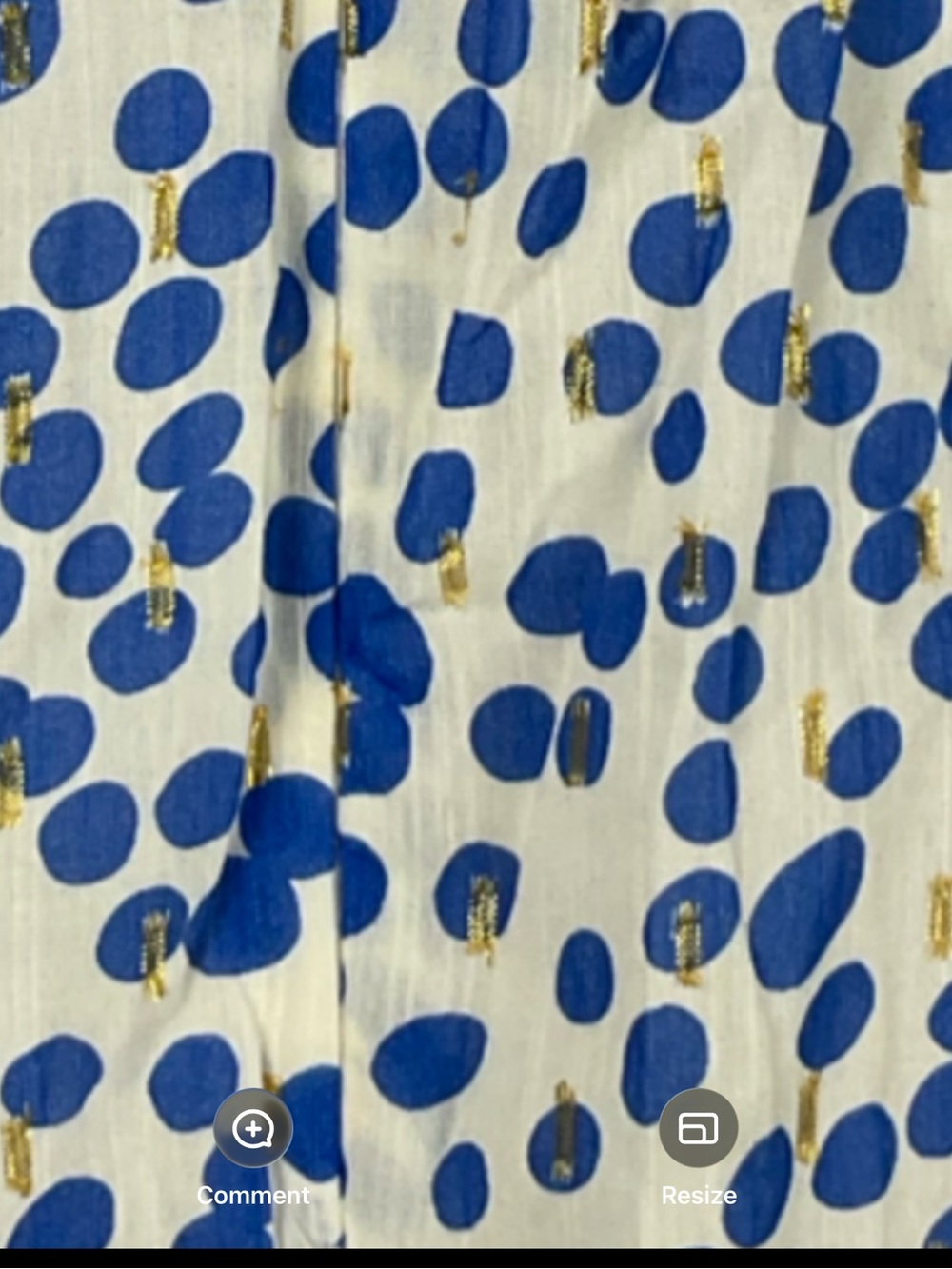 Amanda Uprichard Blue & White Metallic Dot Mini Dress | Size S | Made in USA - Picture 13 of 13